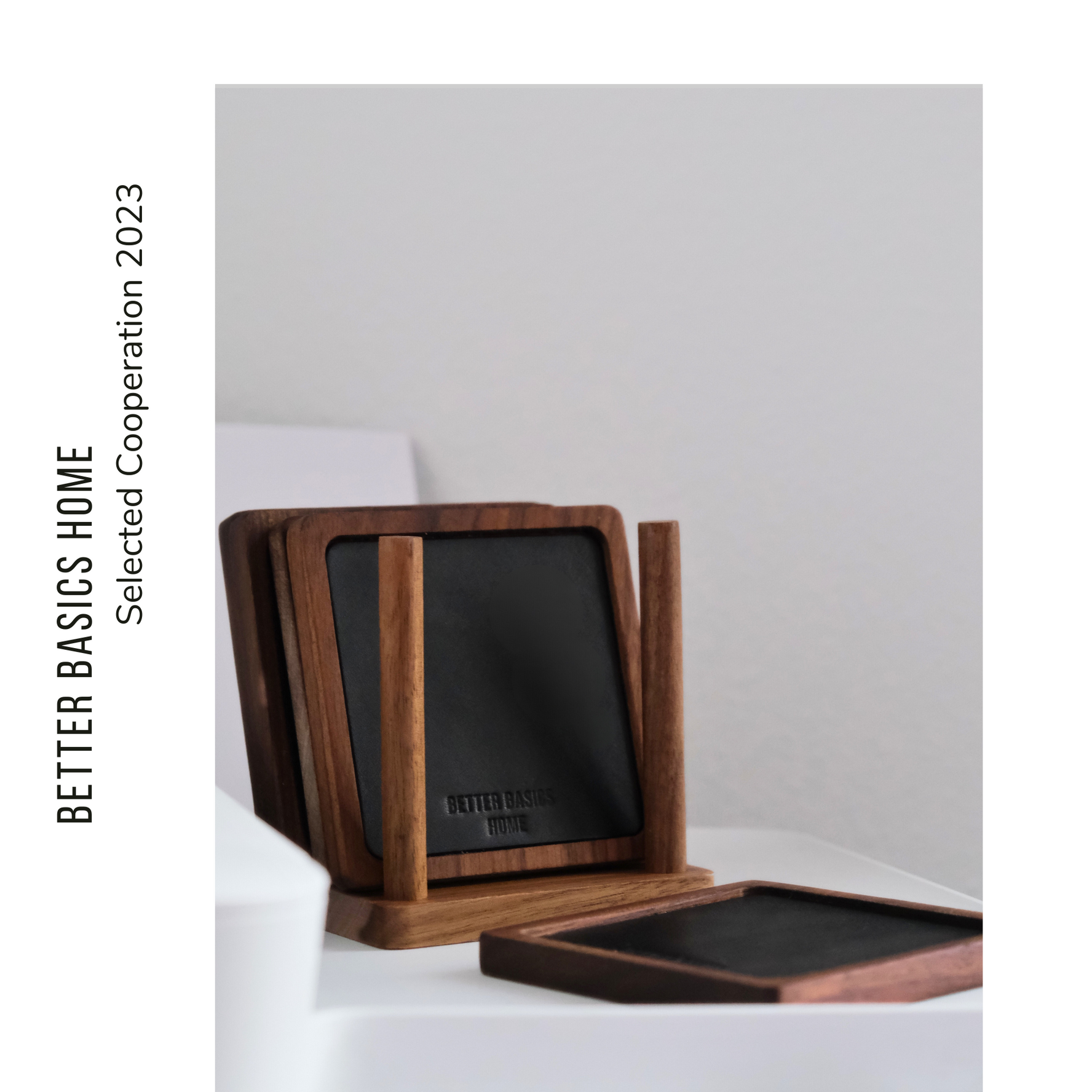 The Leather and Wood Coaster - Selected Cooperation